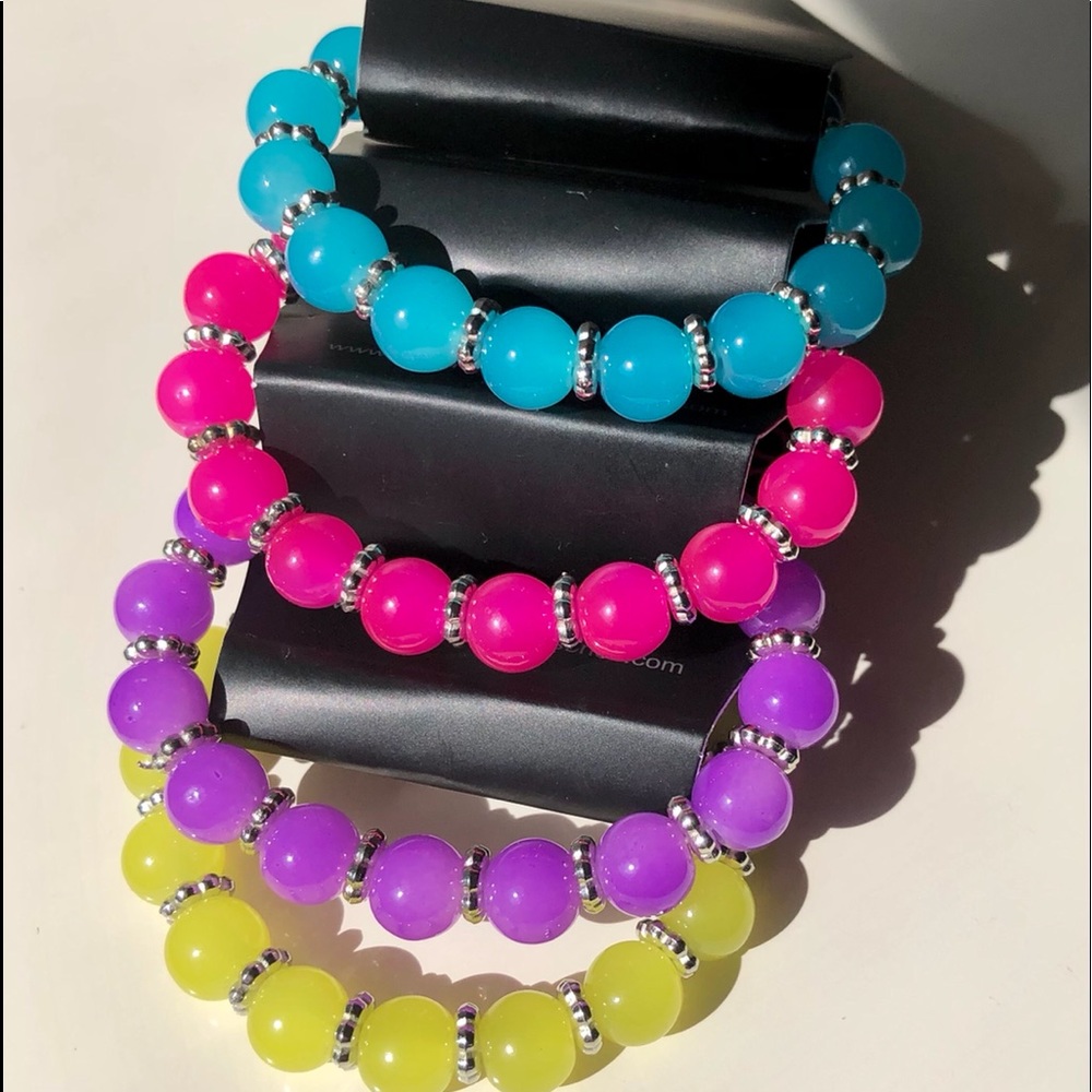 Girls 3For$18 Earrings,Bracelets, Adjustable Rings